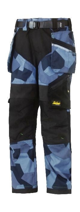 Snickers Workwear - 7505 Pantalones largos junior FlexiWork azul camuflaje - Ferrotecnia