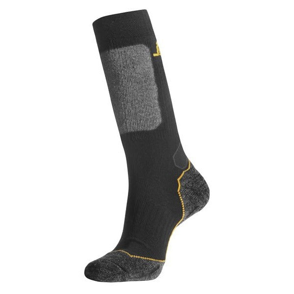Snickers Workwear 92030418045 - 9203 Chaussettes longues en laine mélangée noir-gris taille 43-45