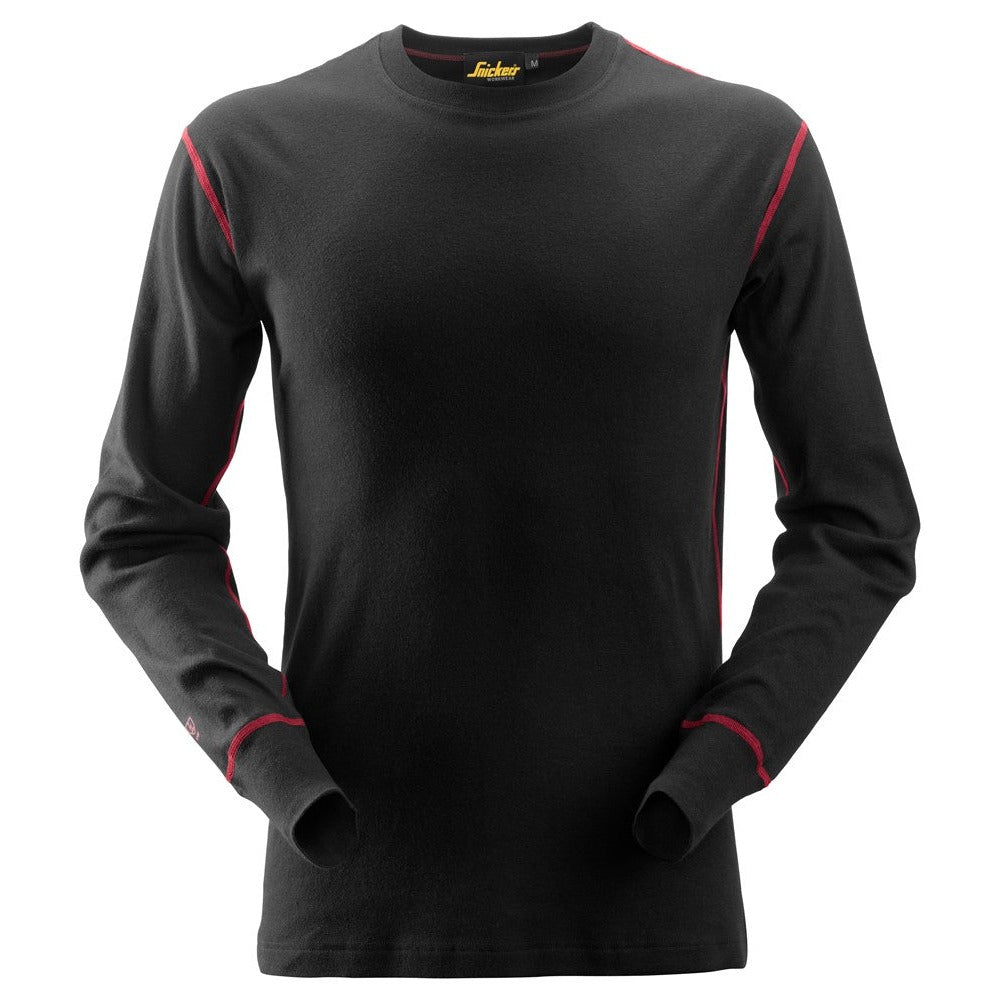 Snickers Workwear 94610400005 - 9461 Chemise ras du cou à manches longues ProtecWork Noir Taille M