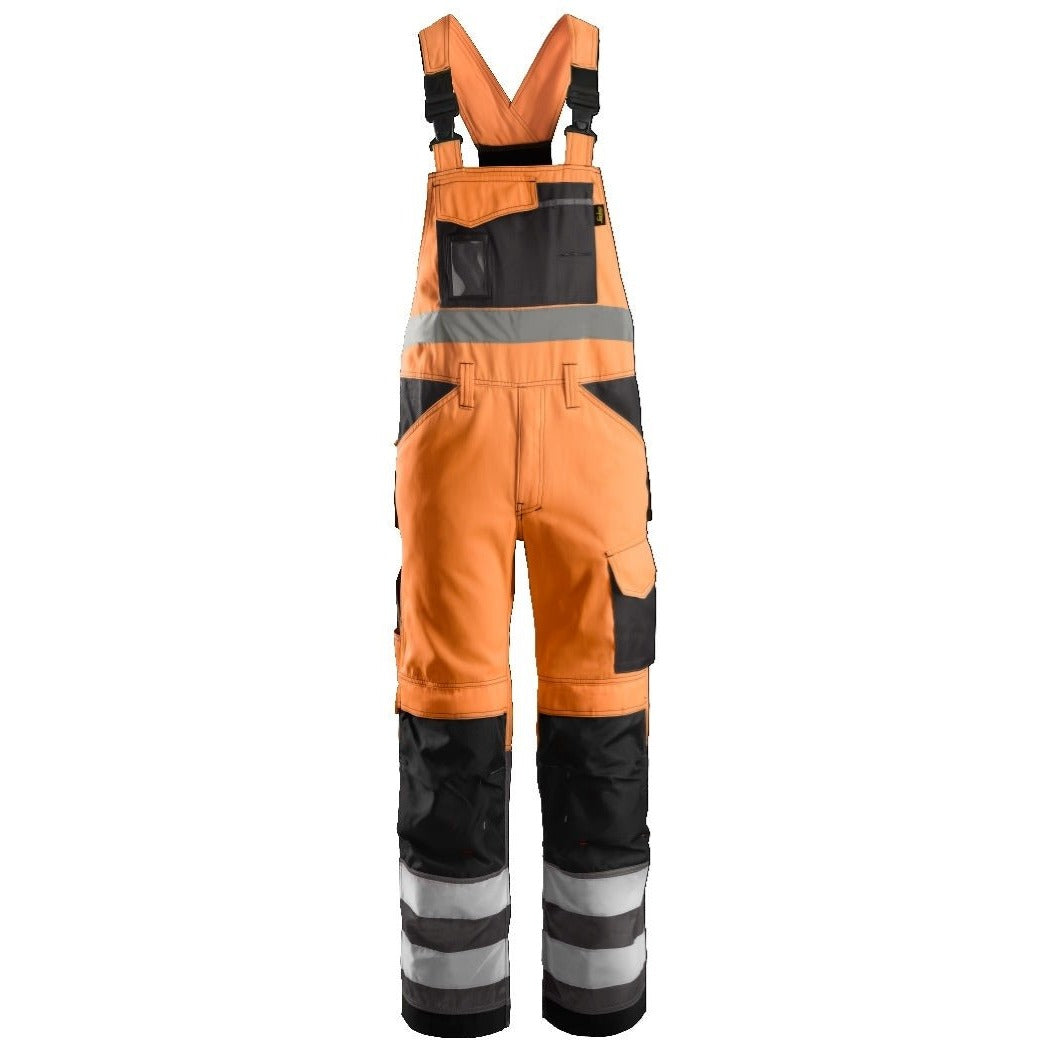 Snickers Workwear - 0113 High Visibility Class 2 Overalls Orange / Anthracite Grey