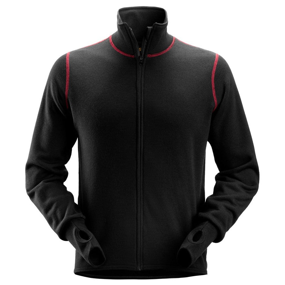 Snickers Workwear - 1563 Chaqueta de rizo de lana ProtecWork negro