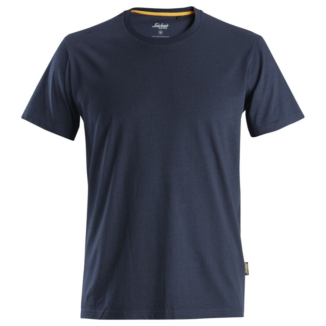 Snickers Workwear - 2526 Camiseta de algodón orgánico AllroundWork Azul marino