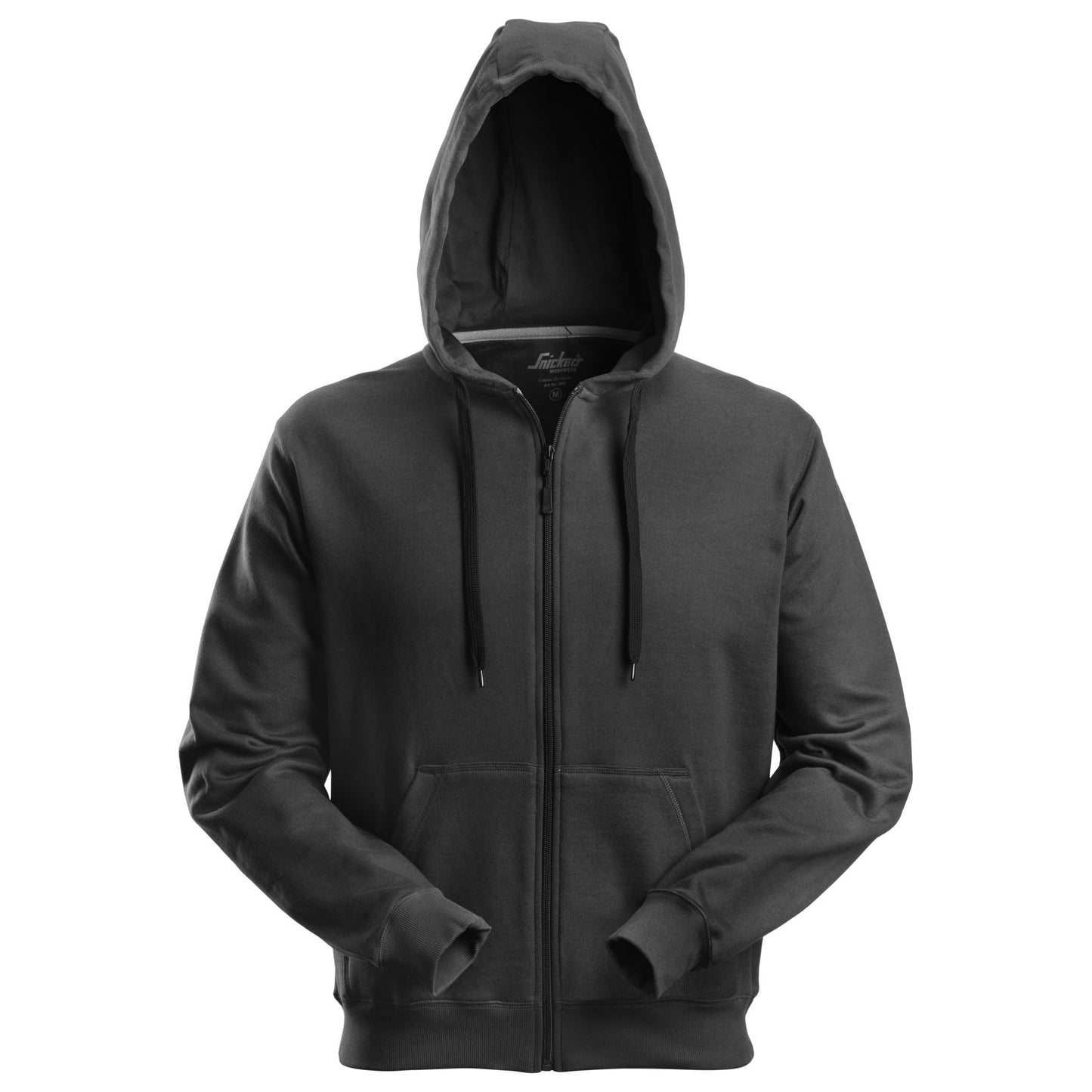 Snickers Workwear - 2801 Sudadera clásica con capucha y cremallera completa negra