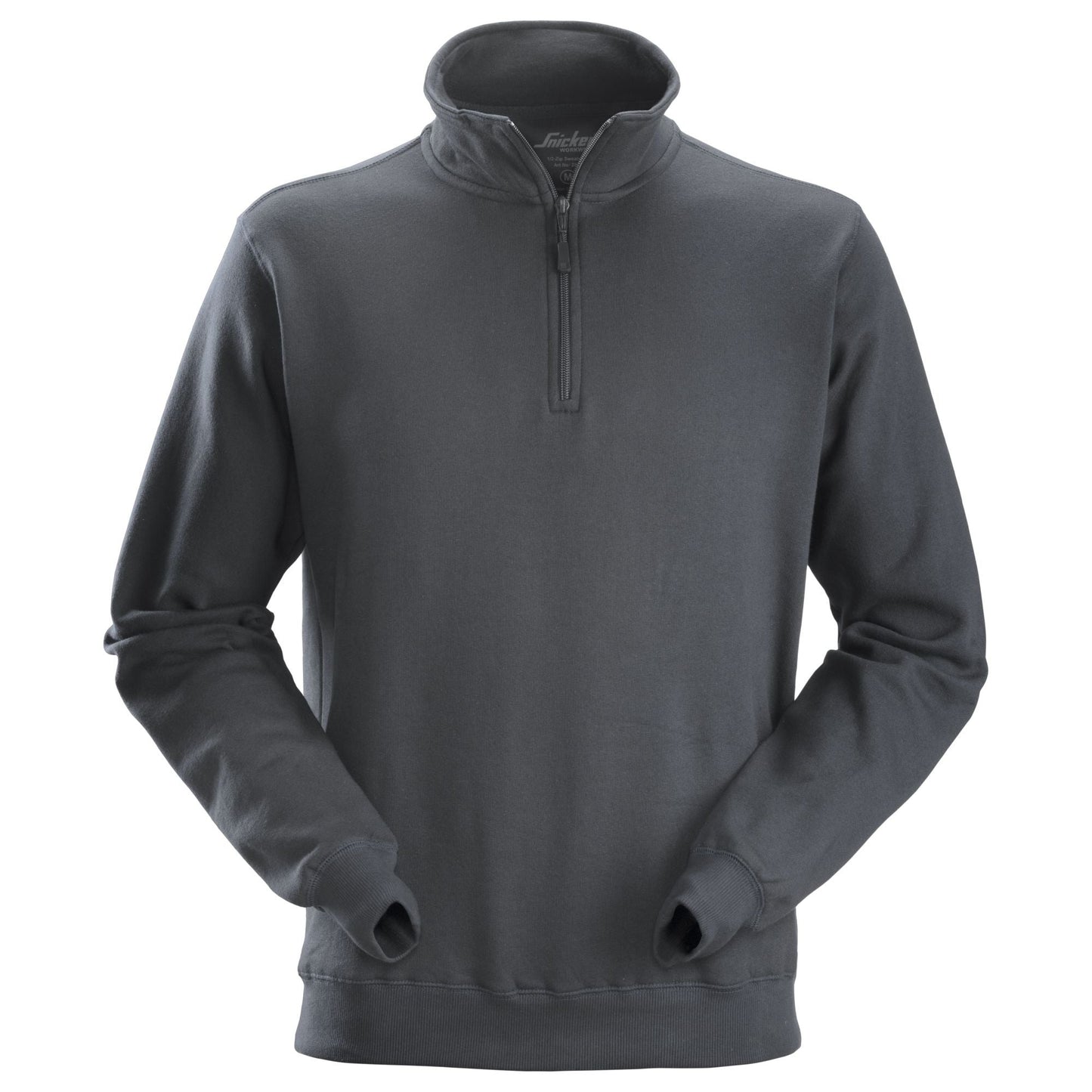 Snickers Workwear - 2818 Sudadera con media cremallera gris acero
