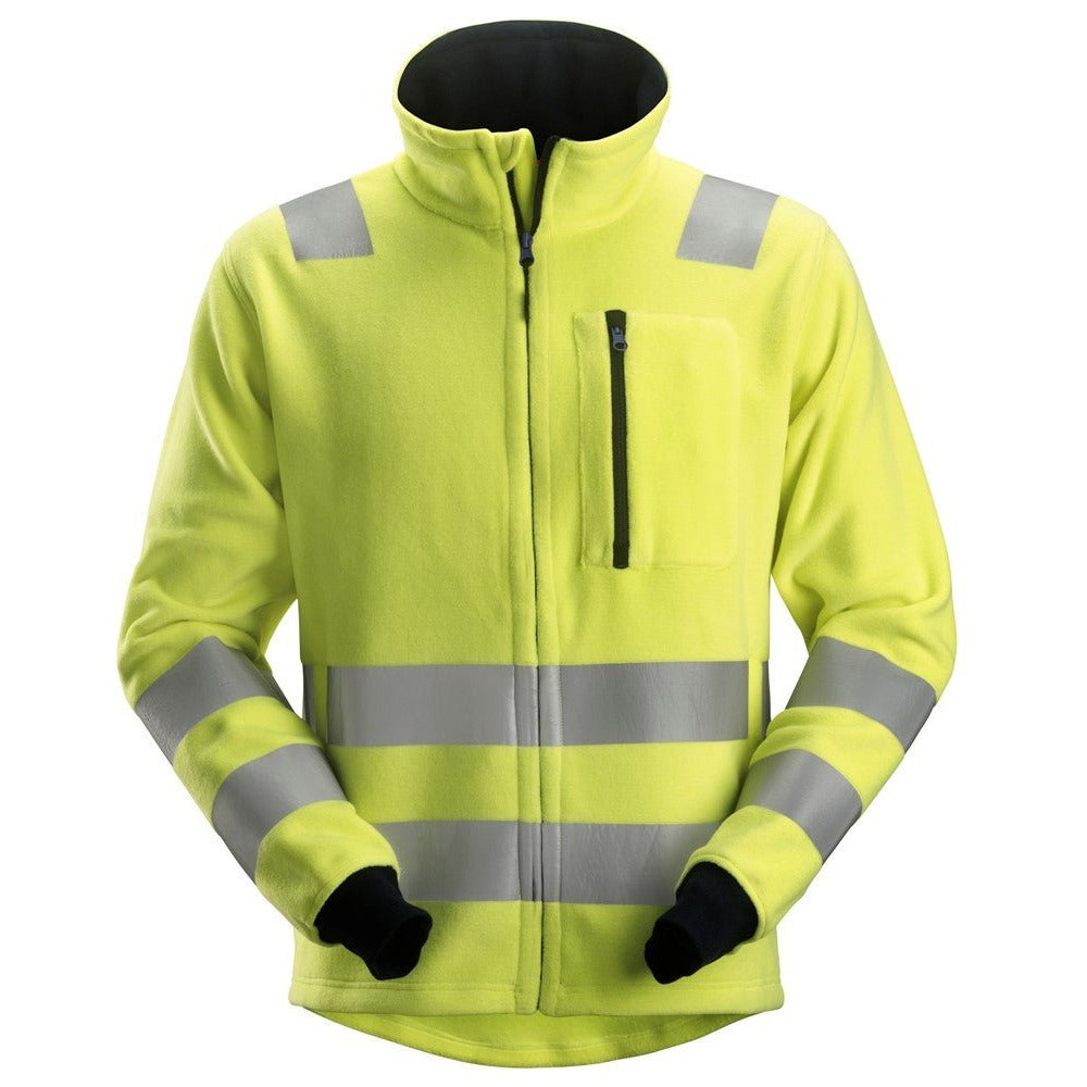 Snickers Workwear - 2860 Forro polar con cremallera de alta visibilidad clase 3 ProtecWork amarillo