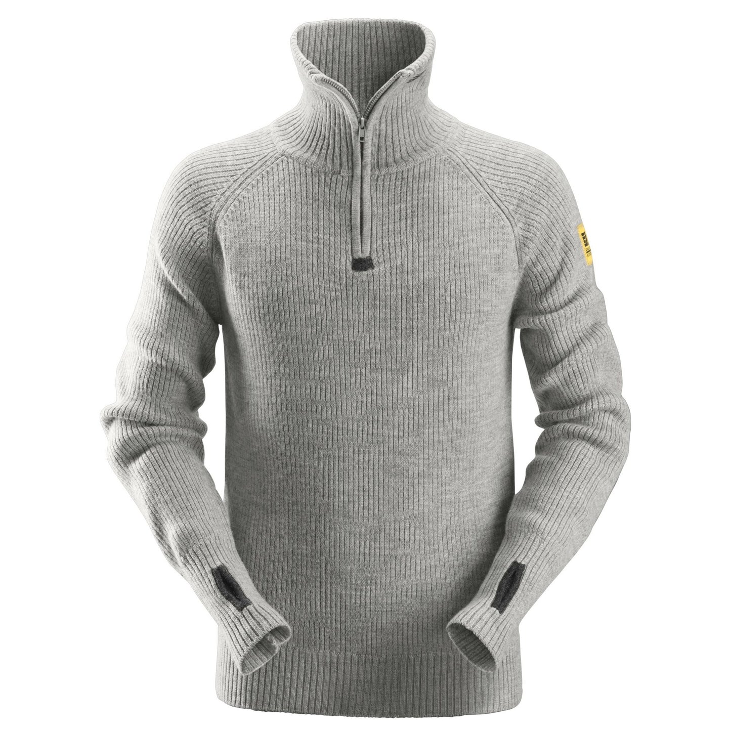Snickers Workwear - 2905 Jersey lana ½ cremallera Gris claro