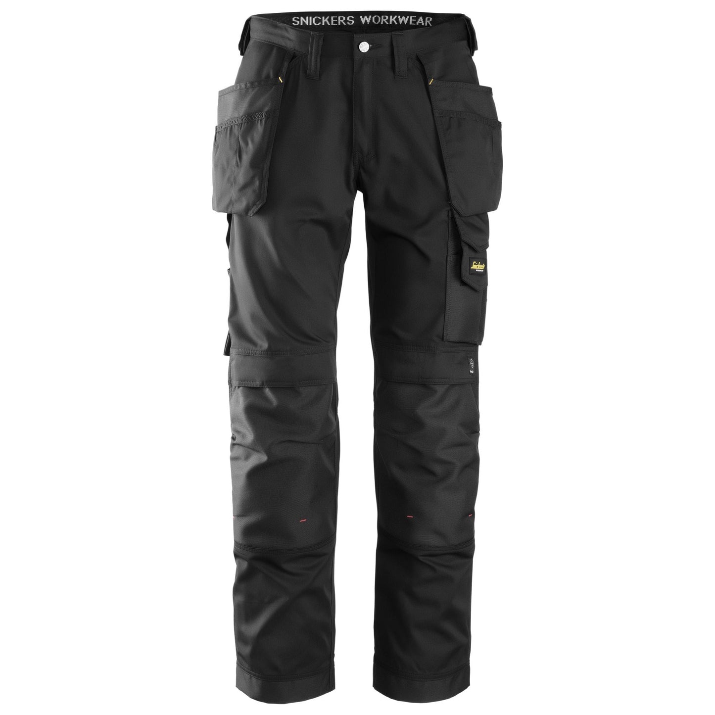 Snickers Workwear 3211 CoolTwill Long Work Trousers with Floating Pockets Black