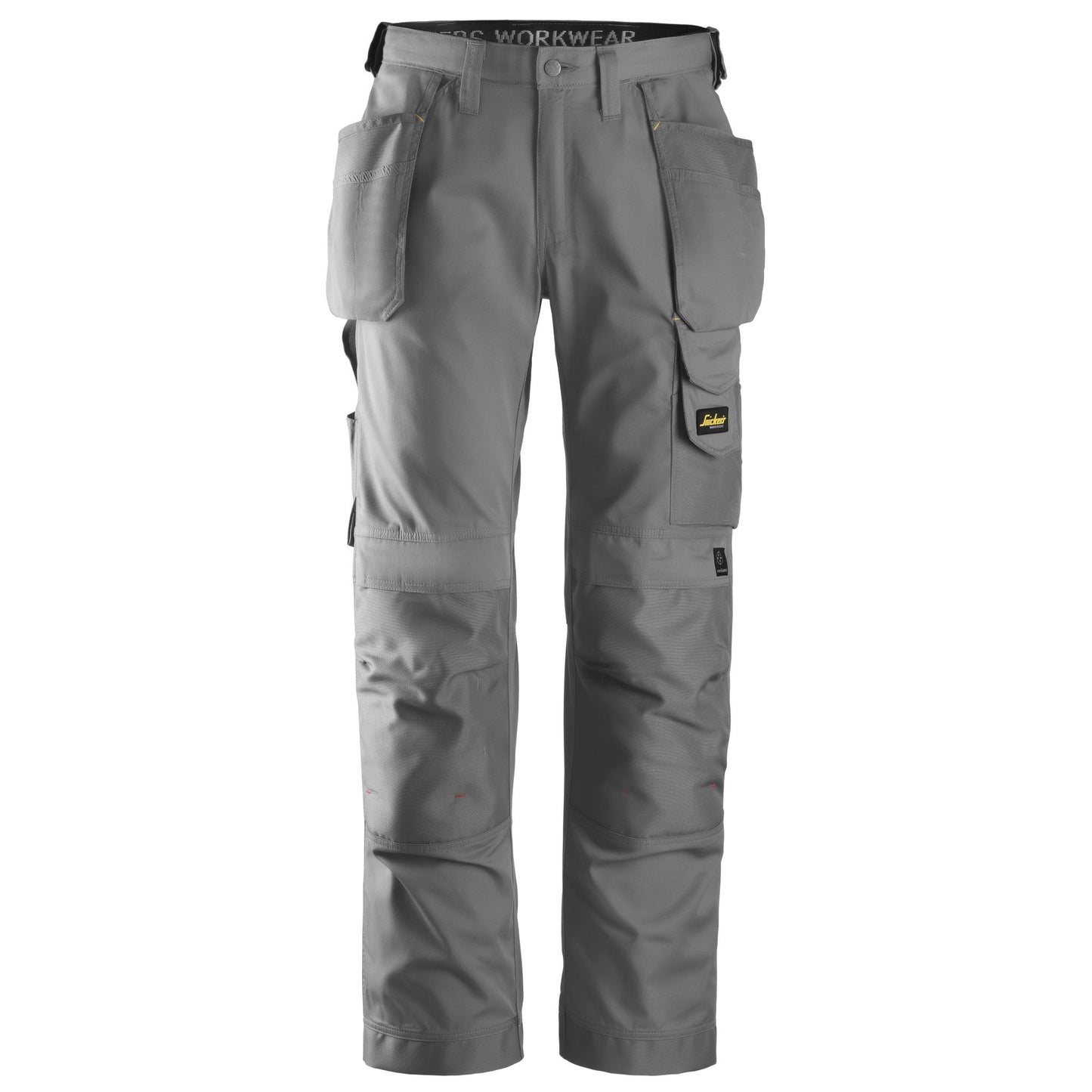 Snickers Workwear 3211 CoolTwill Long Work Trousers with Floating Pockets, Grey