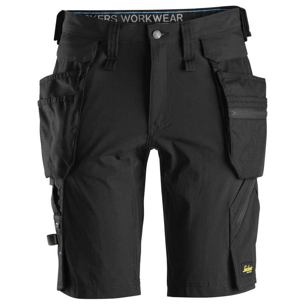 Snickers Workwear - 6108 LiteWork Shorts with Detachable Floating Pockets, Black