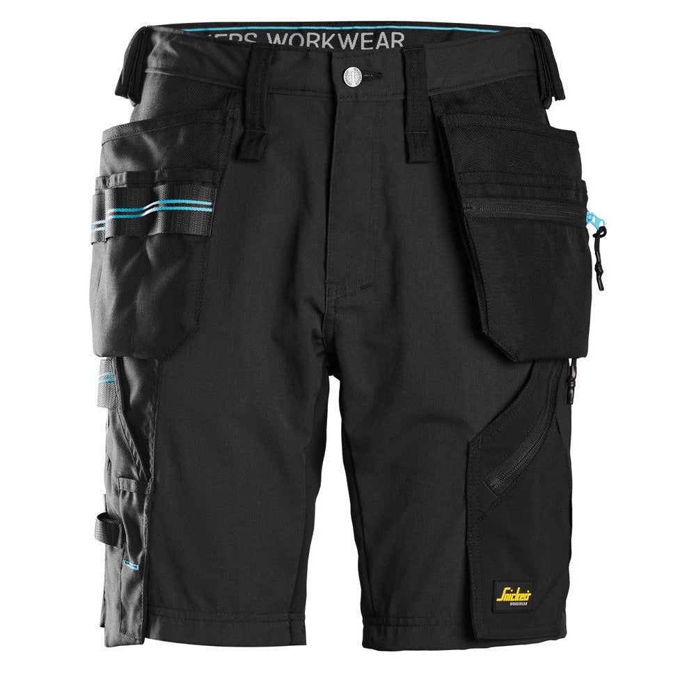 Snickers Workwear - 6110 LiteWork 37.5® Shorts with Floating Pockets, Black