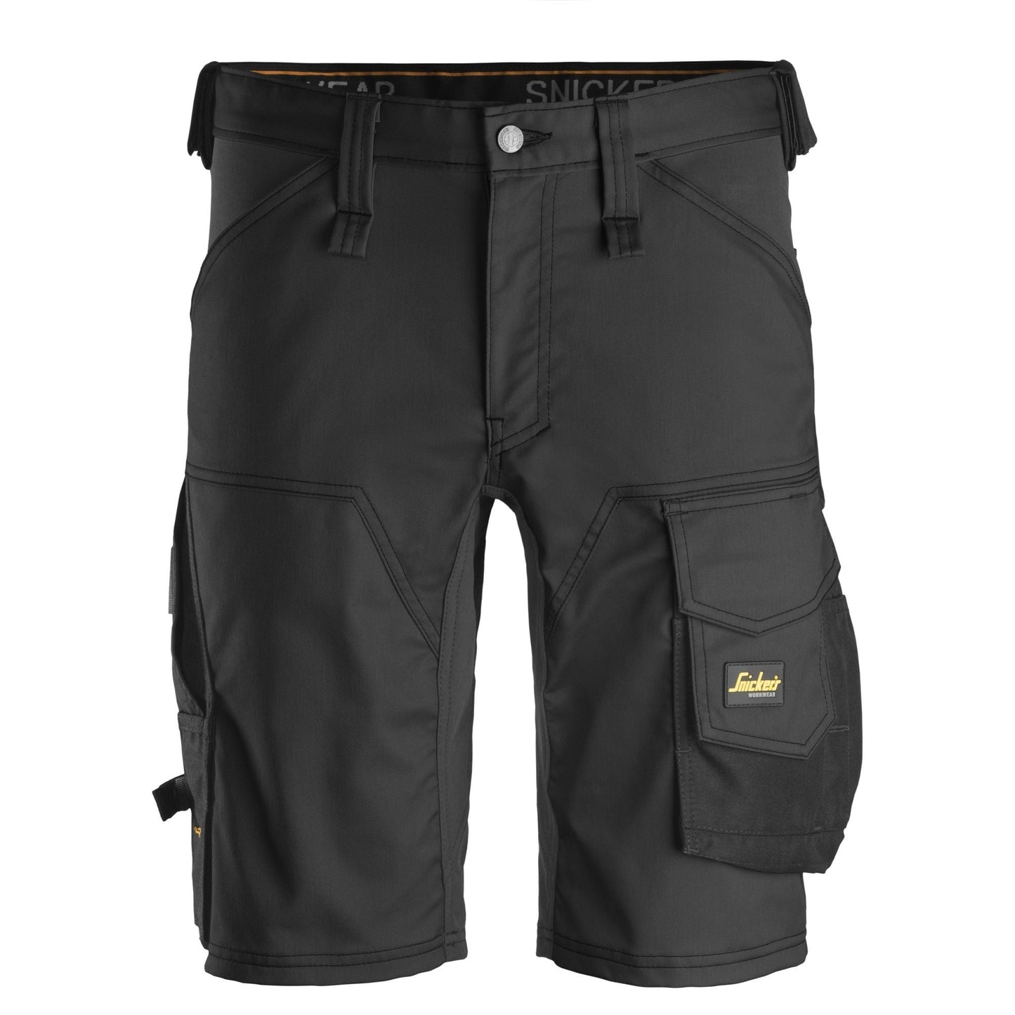 Snickers Workwear - 6143 Pantalones cortos de trabajo elásticos Slim Fit AllroundWork negro