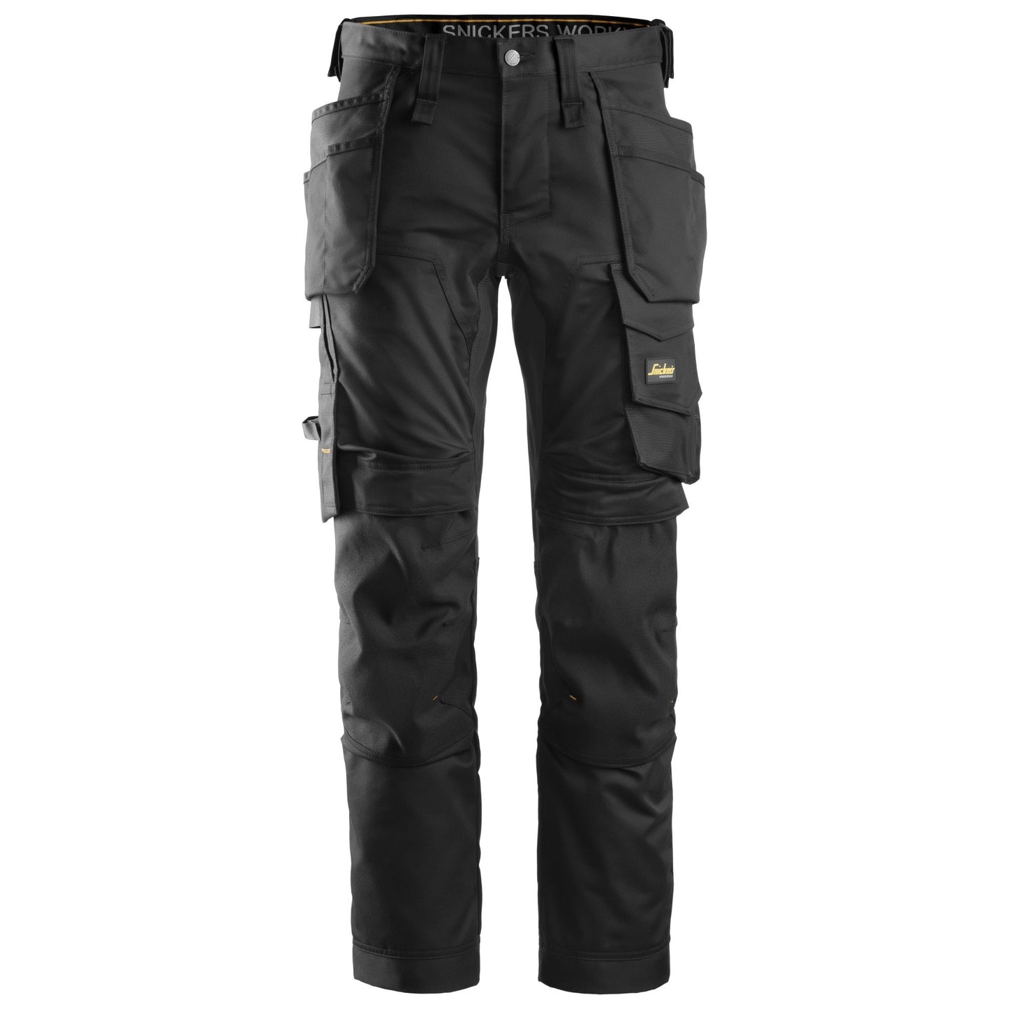 Snickers Workwear - 6241 AllroundWork Slim Fit Stretch Long Trousers with Floating Pockets, Black