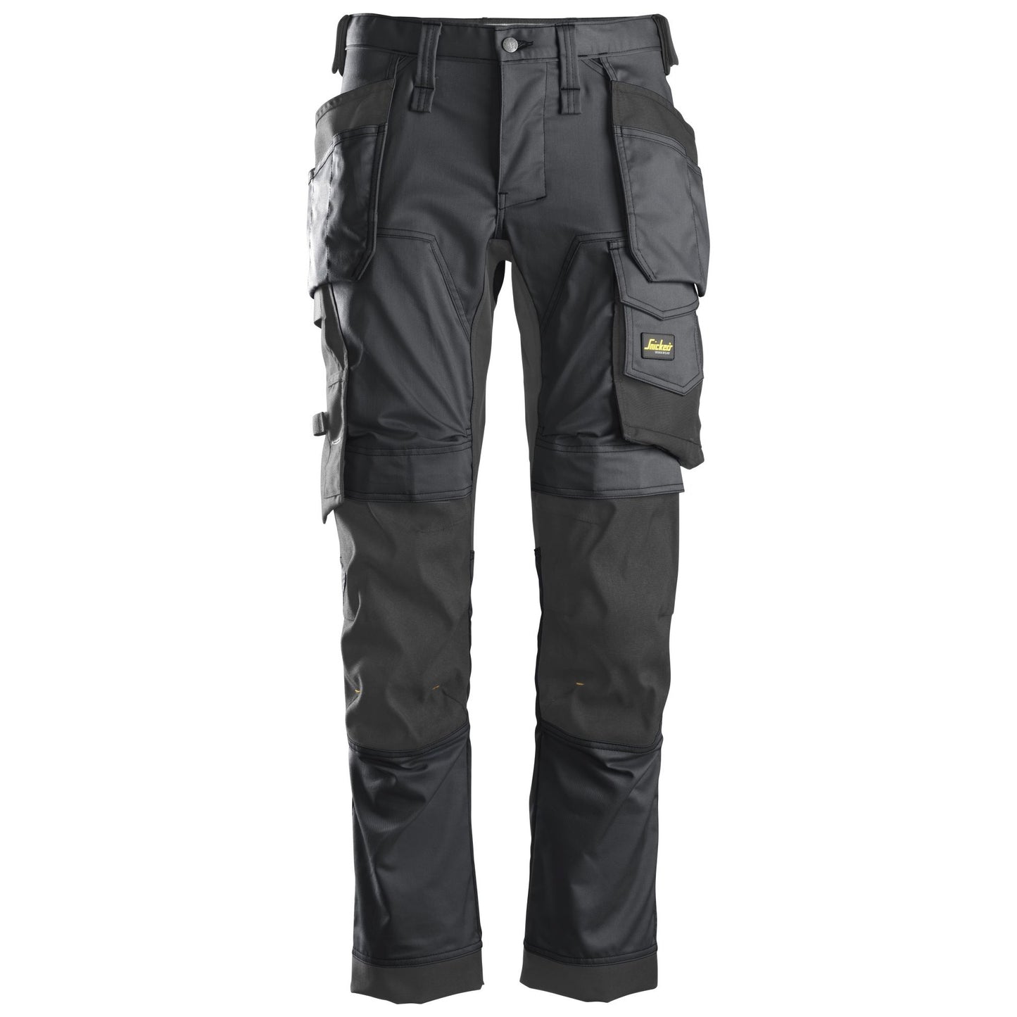 Snickers Workwear - 6241 AllroundWork Slim Fit Stretch Long Trousers with Floating Pockets in Steel Grey/Black