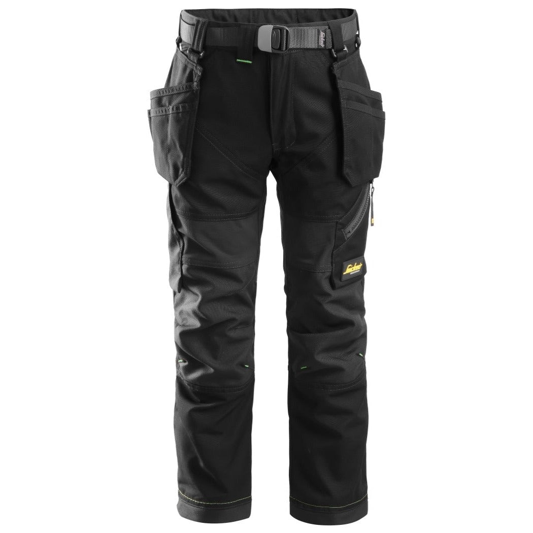 Snickers Workwear - 7505 Junior FlexiWork Trousers in Black