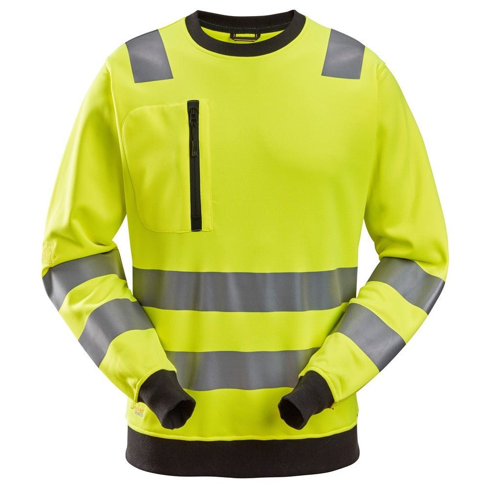 Snickers Workwear - 8037 Sudadera de alta visibilidad clase 2/3 amarillo