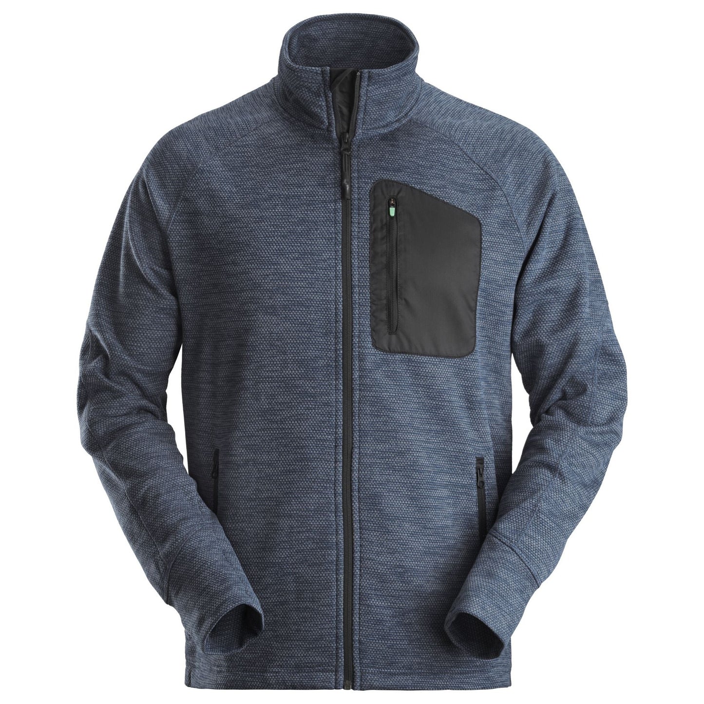 Snickers Workwear - 8042 Chaqueta de forro polar de malla suave FlexiWork azul marino/ negro