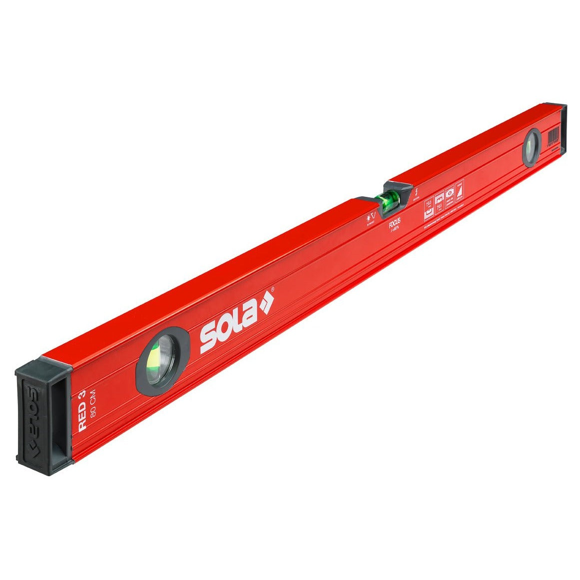 Sola Aluminum Spirit Level RED 3