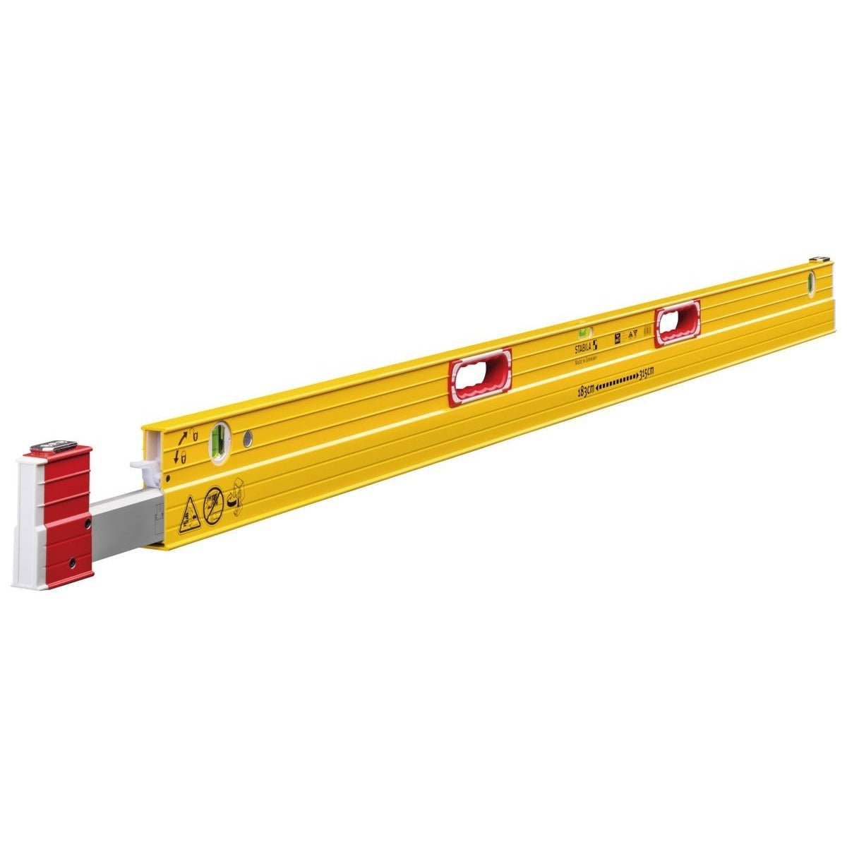 Stabila 177089 - Nivel de burbuja telescópico modelo 106 T, 183–315 cm - Ferrotecnia