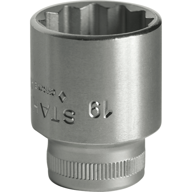 Stahlwille 02010019 - Llave de vaso 3/8" 19 mm L.32 mm - Ferrotecnia