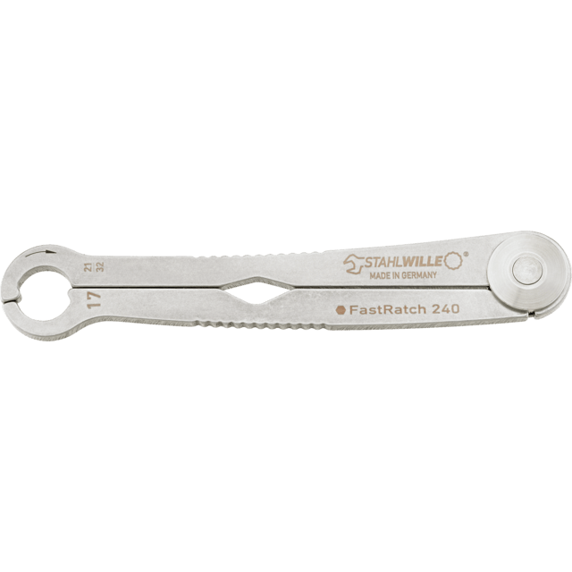 Stahlwille 41101717 - Ratchet wrench SW 17 x SW 21/32 mm/" L.201.7mm