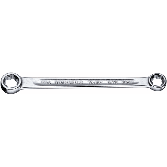 Stahlwille 41252024 - Llave de doble boca E20 x E24 L.227mm - Ferrotecnia