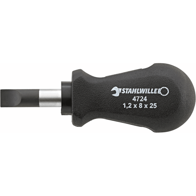 Stahlwille 47241080 - Destornillador 1,2x8 mm L.25 mm