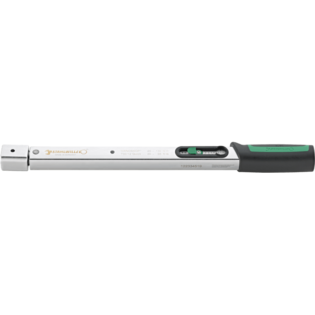 Stahlwille 50184012 - MANOSKOP 730 Quick torque wrench 25-130N·m 14 x 18 mm L. 410mm