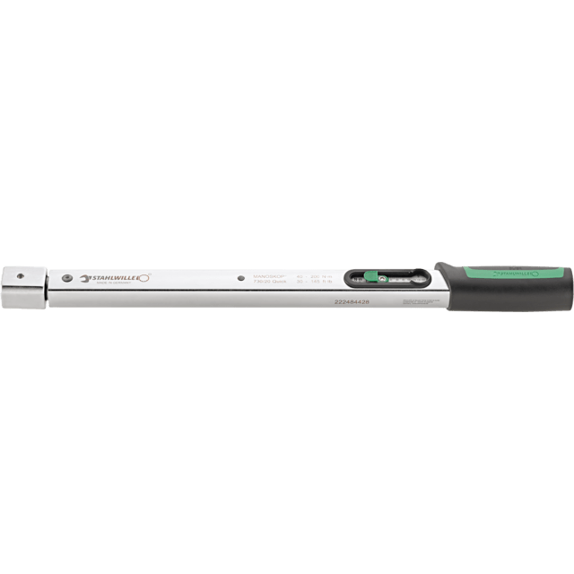 Stahlwille 50184020 - MANOSKOP 730 Quick torque wrench 40-200N·m 14 x 18 mm L. 455mm