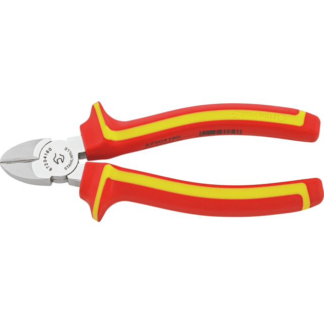 Stahlwille 67204160 - Alicates de corte lateral VDE cromados L.160 mm - Ferrotecnia