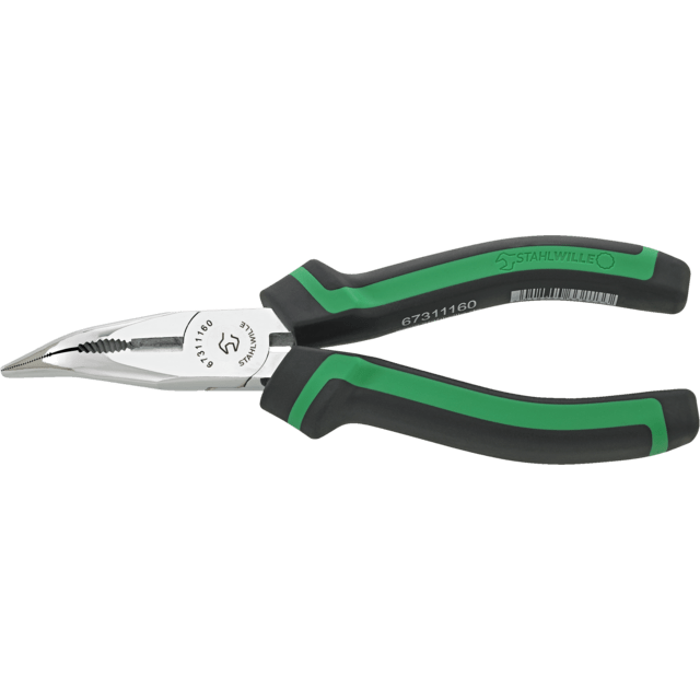 Stahlwille 67311160 - Alicates de punta fina 45° cromados L.160 mm