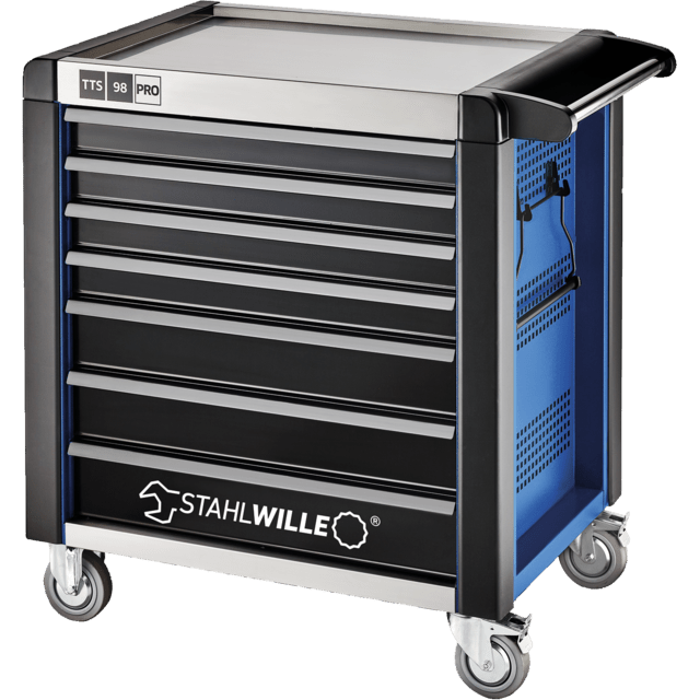Stahlwille 81200170 - Blue tool trolley, 7 drawers