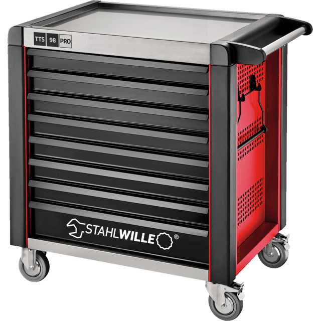 Stahlwille 81200174 - Carro portaherramientas rojo, 8 cajones - Ferrotecnia