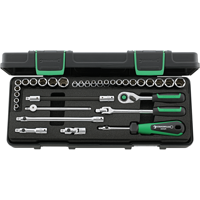 Stahlwille 96010107 - QuickRelease 1/4" 33 Piece Socket Set