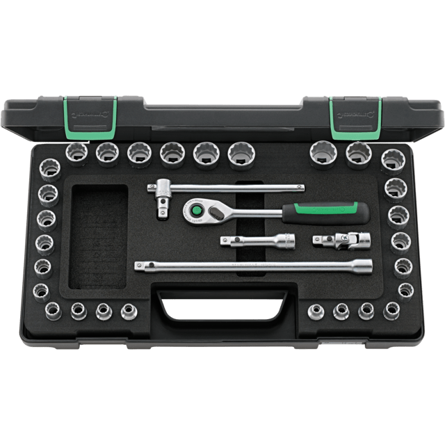 Stahlwille 96020107 - QuickRelease 3/8" 33 Piece Socket Set