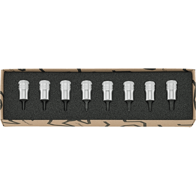 Stahlwille 96021001 - Juego de llaves de vaso para destornillador 3/8" 8 piezas