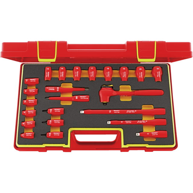 Stahlwille 96022020 - VDE 3/8" 23 Piece Socket Set