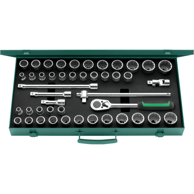 Stahlwille 96030140 - 1/2" 45 Piece Socket Set
