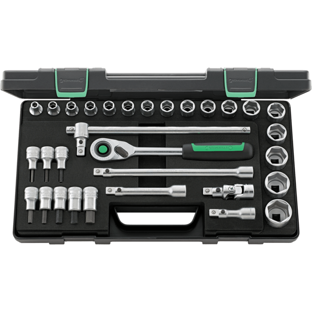 Stahlwille 96031240 - QuickRelease 1/2" 31 Piece Socket Set