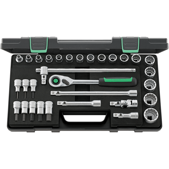 Stahlwille 96031440 - QuickRelease 1/2" 31 Piece Socket Set