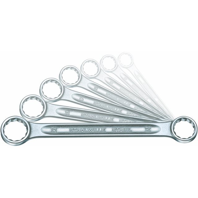 Stahlwille 96410503 - 7-piece double-ended wrench set 8x9-20x22