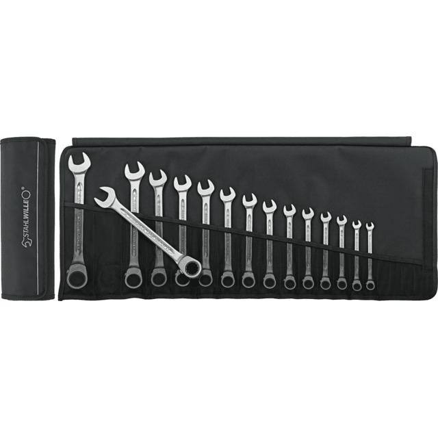 Stahlwille 96411715 - Juego de llaves combinadas de carraca 8 - 24, 15 piezas - Ferrotecnia