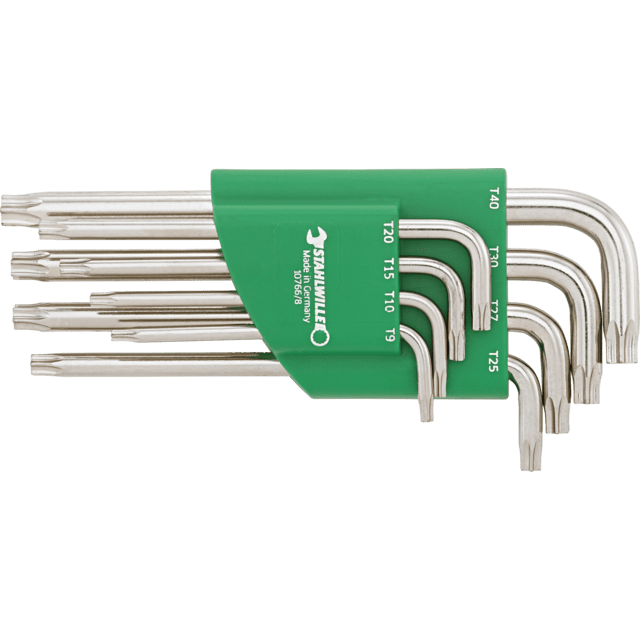 Stahlwille 96432200 - L-shaped hex key set T15-40 8 pieces