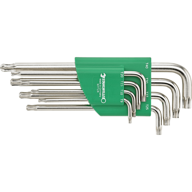 Stahlwille 96432700 - L-shaped hex key set T9-40 8