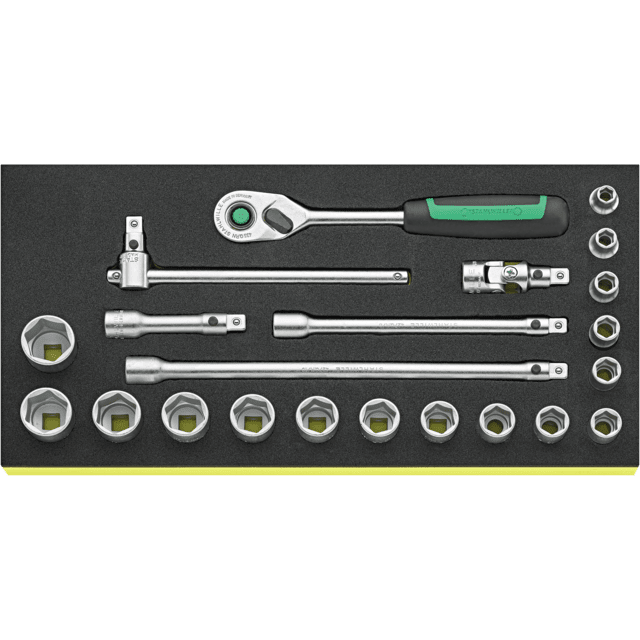Stahlwille 96830367 - Juego de llaves de vaso QuickRelease 1/4" TCS 21 piezas - Ferrotecnia