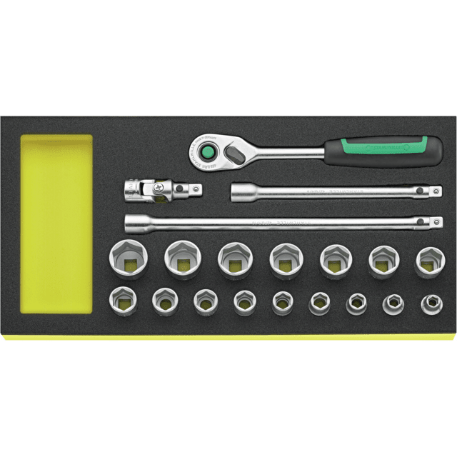 Stahlwille 96830371 - Juego de llaves de vaso QuickRelease 3/8" TCS 20 piezas - Ferrotecnia