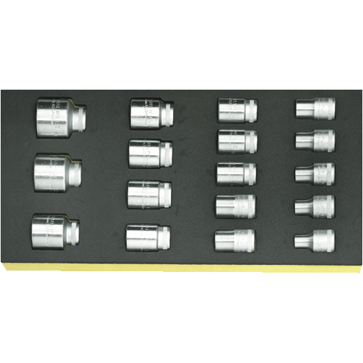 Stahlwille 96838177 - Juego de llaves de vaso TCS 17 piezas. - Ferrotecnia