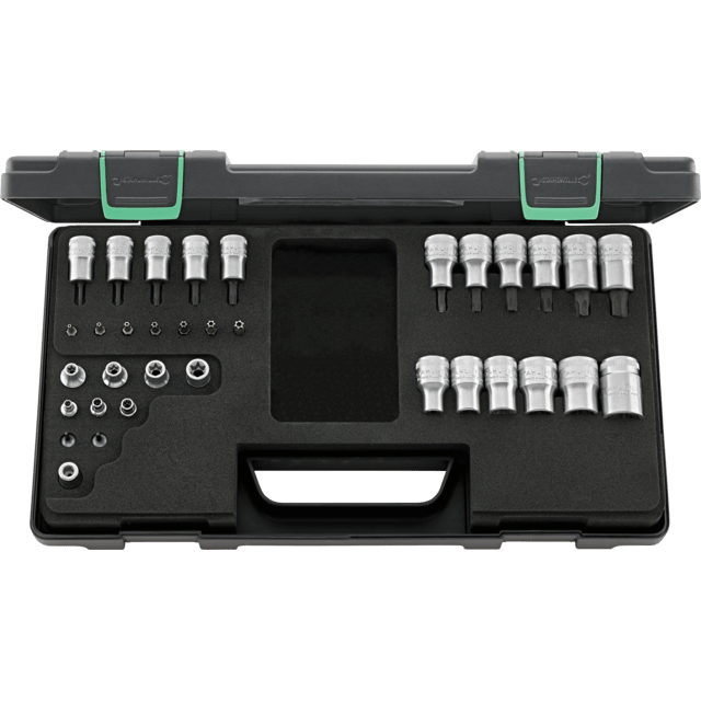 Stahlwille 98811908 - 1/4" 35 Piece Socket Set