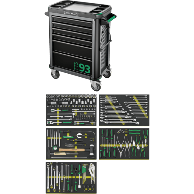 Stahlwille 98830203 - QuickRelease Tool Set + Tool Trolley 206
