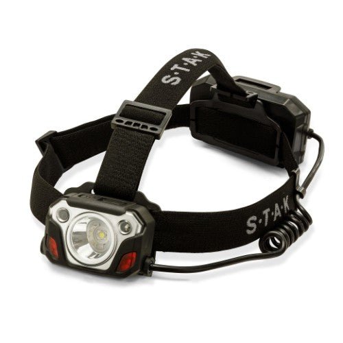 STAK ST219 - Linterna frontal recargable de 10W, 1200 lúmenes, con reflector CAESAR - Ferrotecnia
