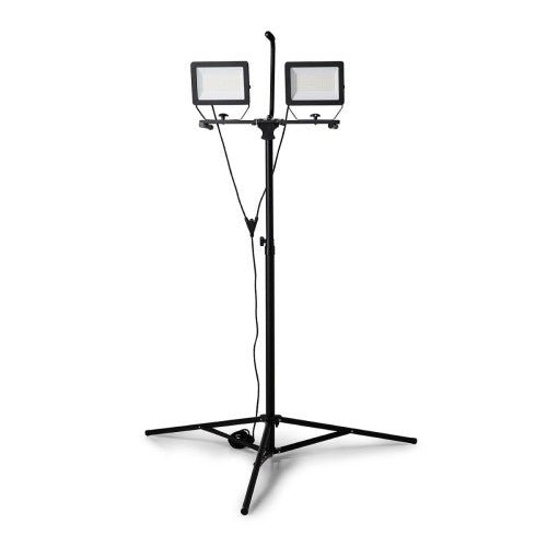 STAK ST755NG - 2 Focos LED sobre Trípode, 2 x 100W, 17.000 Lumen Cable 3m, IP65 MINOS - Ferrotecnia